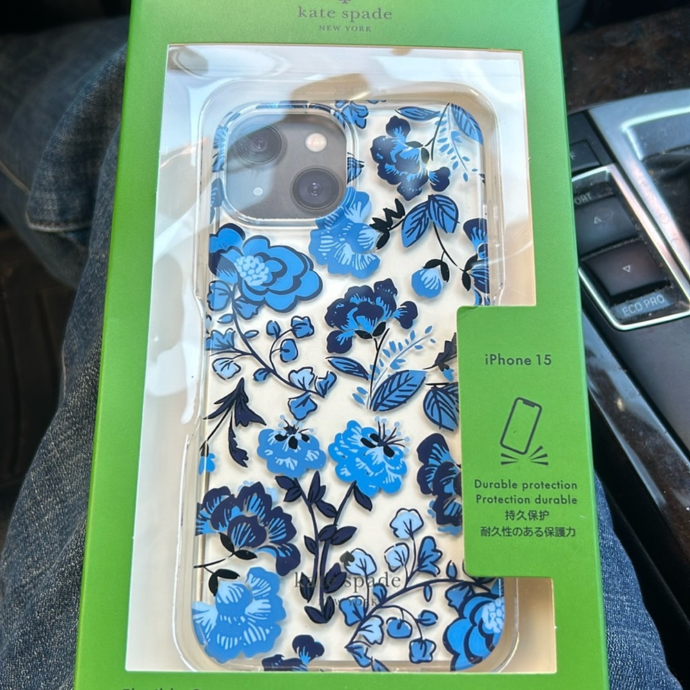 Kate Spade iPhone 15 phone case NIB